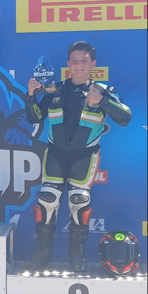 Student on Podium