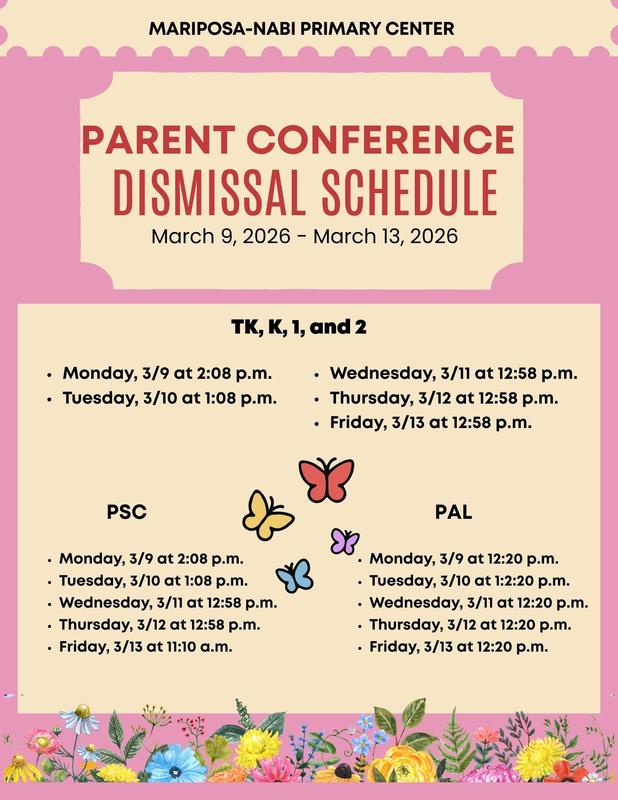Dismissal Schedule