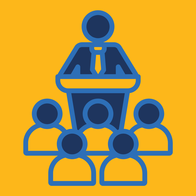 Icon People in Town Hall