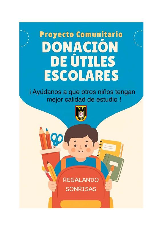 Proyecto Comunitario del S3C: Donación de útiles escolares - Regalando Sonrisas
