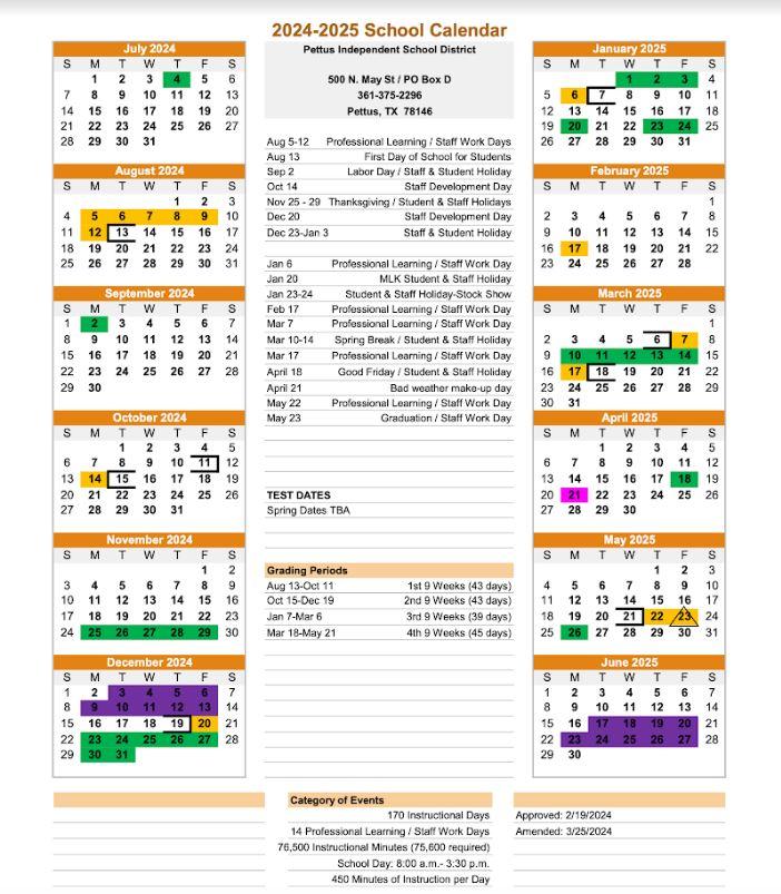 Events | Pettus Independent School District