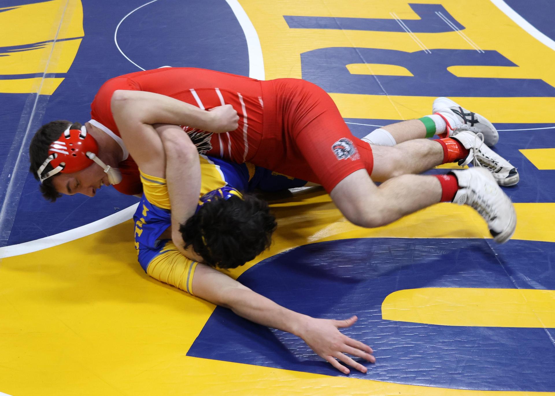 wrestlers in action at parlier