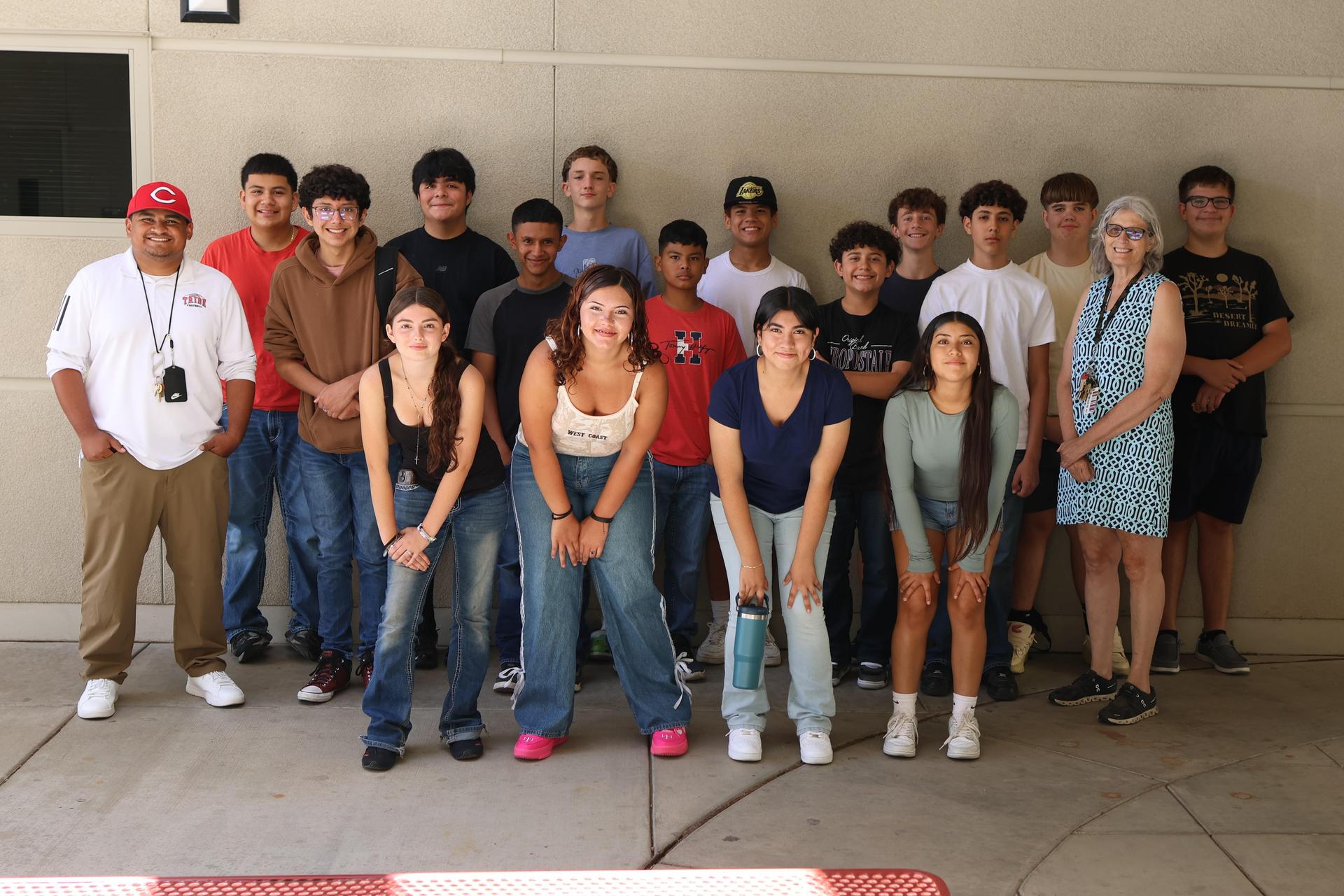 freshmen and staff participating in the summer bridge program