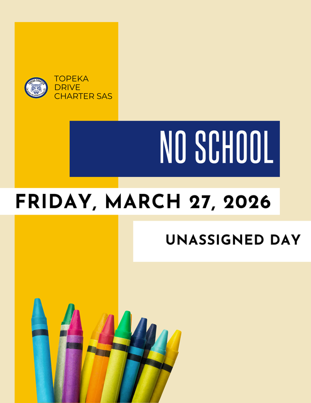 No school Unassigned Day March 27 2026 flyer
