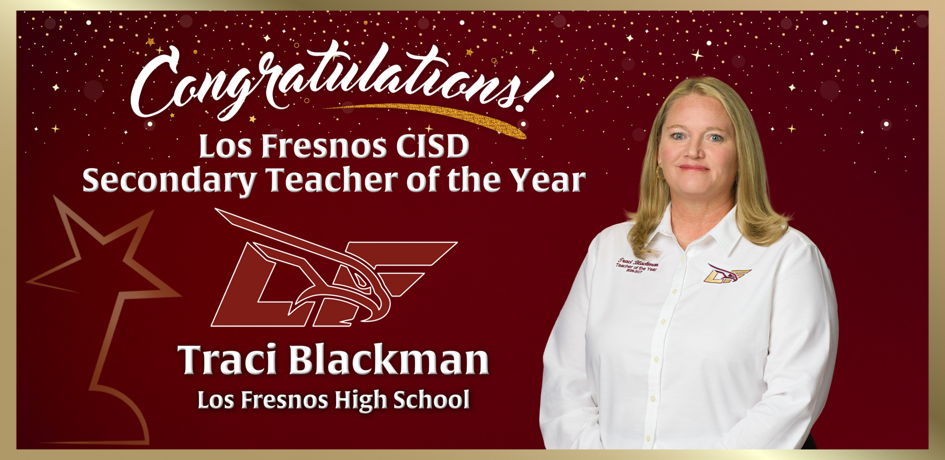 LFHS  teacher of the Year winner