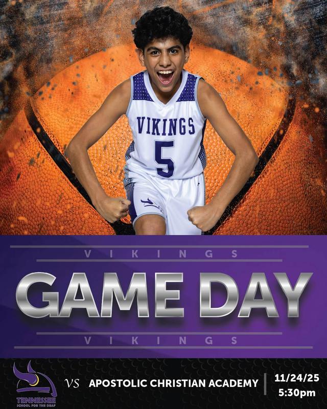 Excited young athlete in a basketball uniform celebrating Game Day with a basketball backdrop.