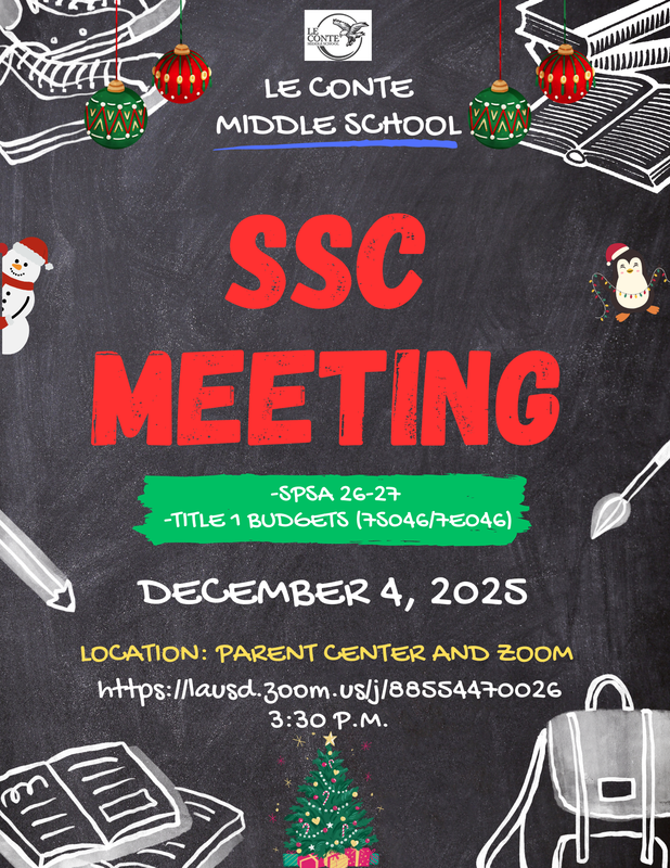 SSC Meeting 12-4-25