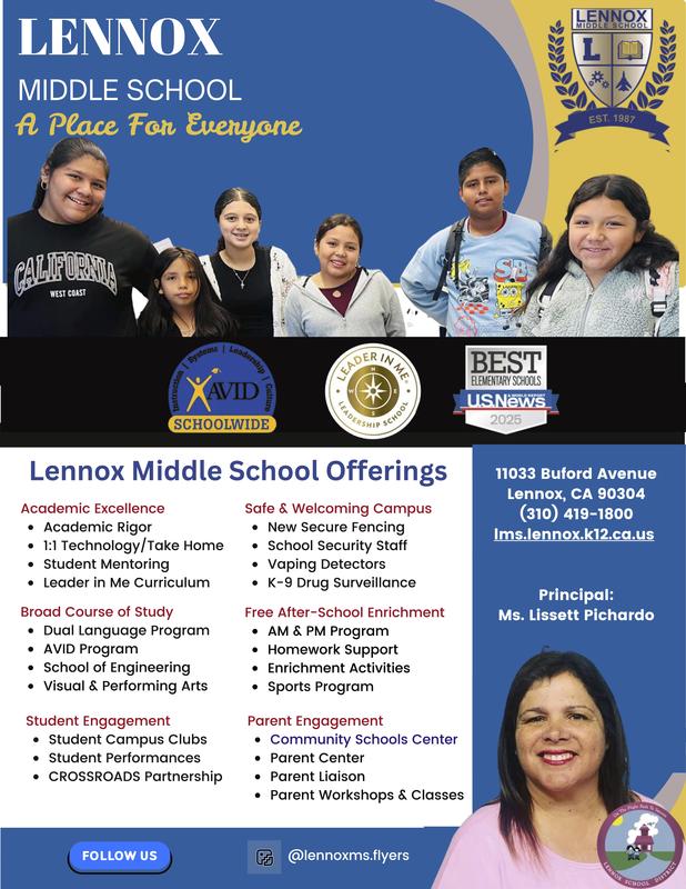 Lennox Middle School Offerings!