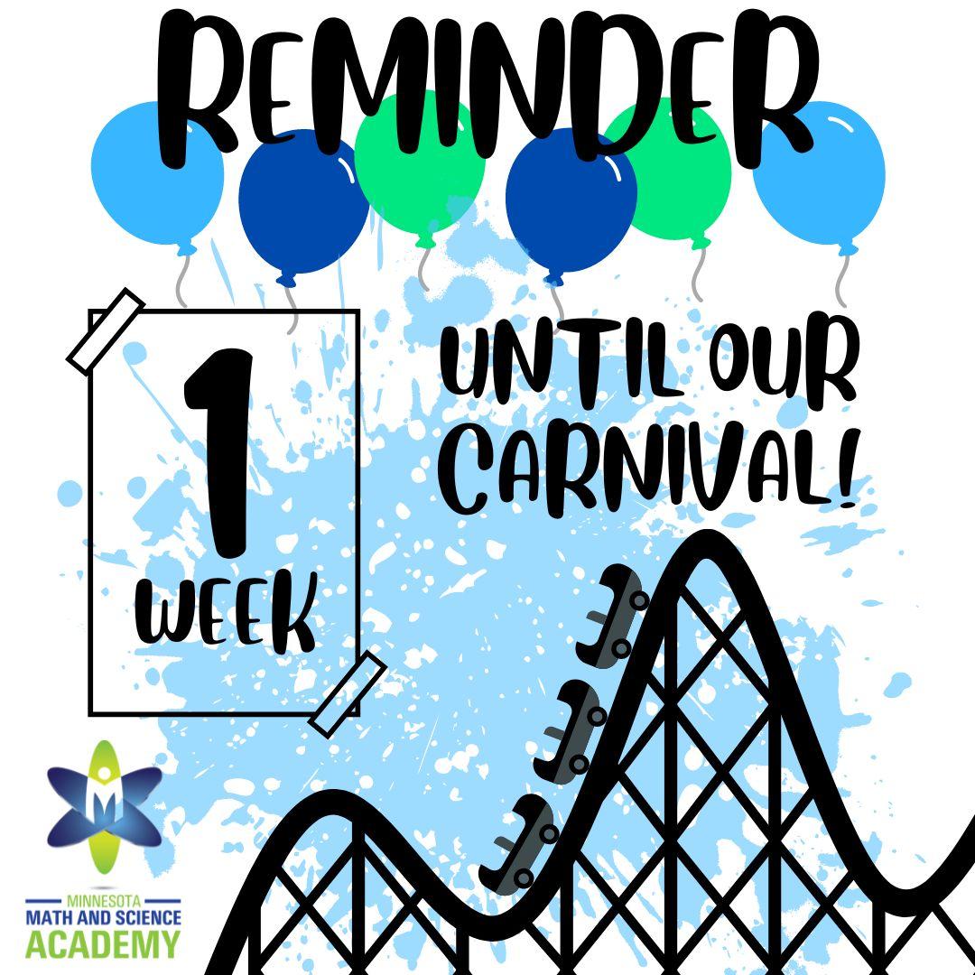 Our 4th Annual Carnival and Resource Fair is One Week Away!
