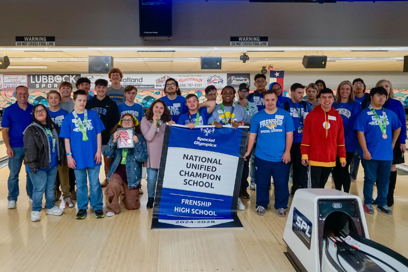Frenship Unified Sports National Champion School Banner presentation.