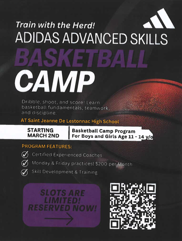 Adidas Advanced Skills Basketball Camp ages 11-14
