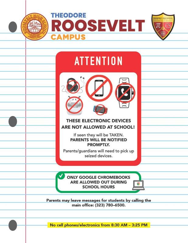 Roosevelt Phone Free School Day updated poster 2 Flyer
