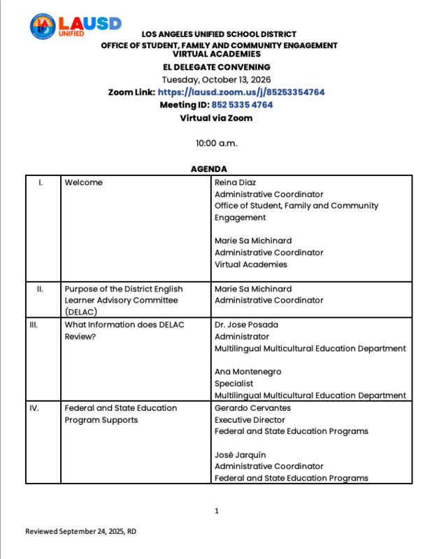 ENG DELAC Agenda 1