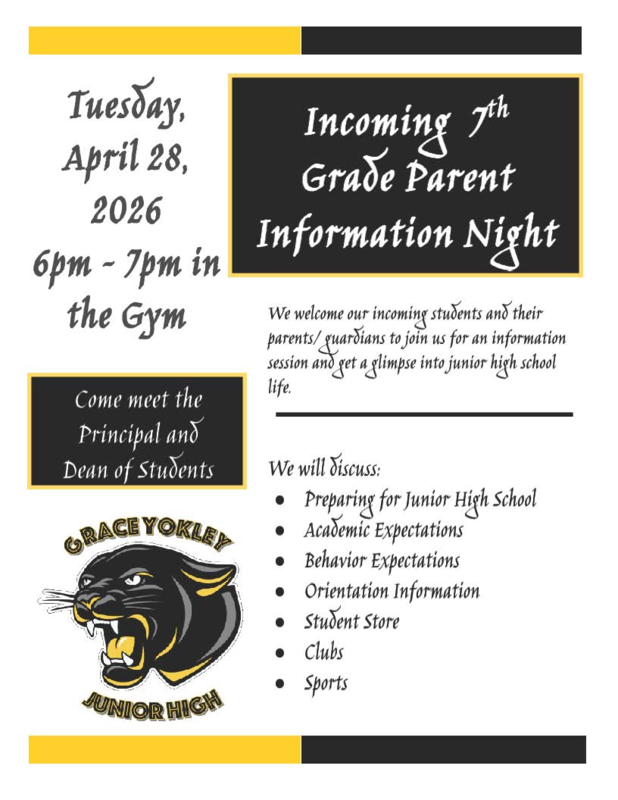 Incoming 7th Grade Parent Meeting
