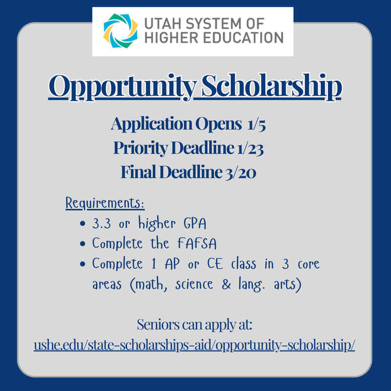 Opportunity Scholarship Information
