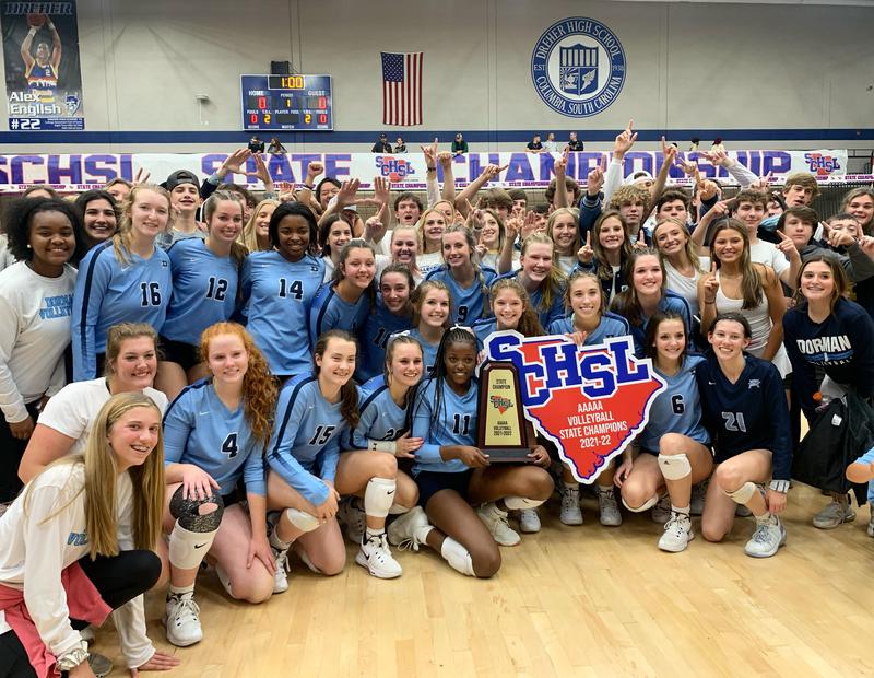Dorman Volleyball Wins AAAAA State Championship Spartanburg County