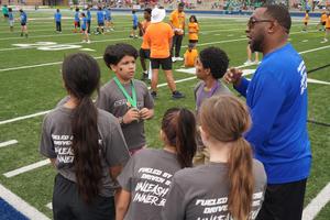 Students from Scott Elementary discuss strategy