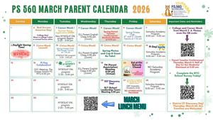 PS 56Q March Parent Calendar 2026