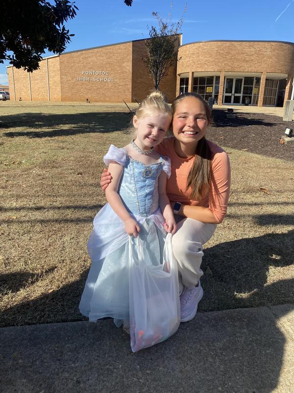 Callie with a little Cinderella