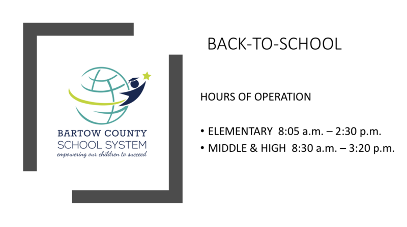 New School Hours of Operation