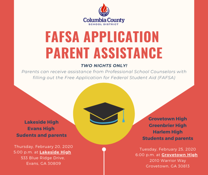 FAFSA application completion event
