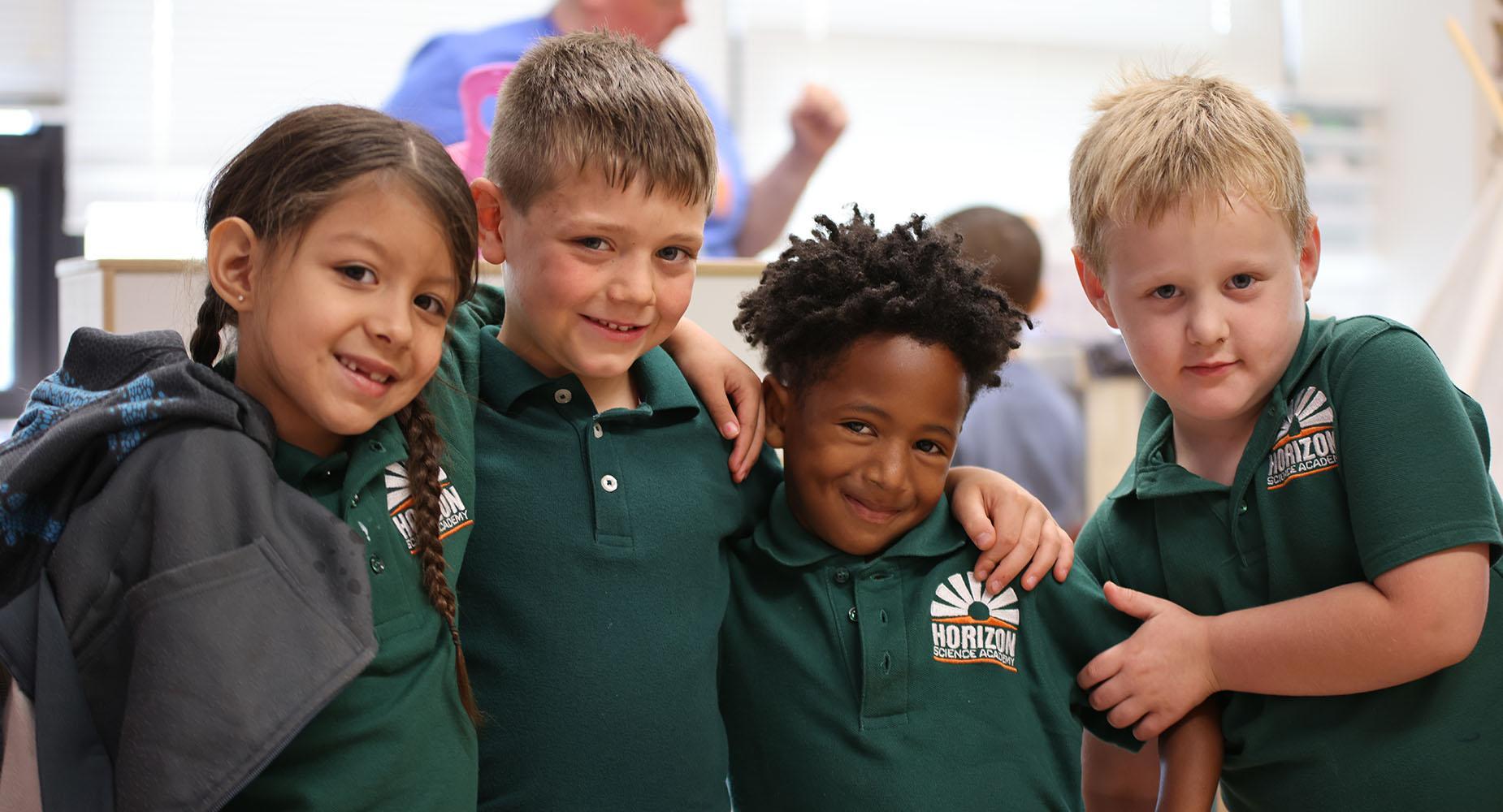 Group of HSA Davenport students in a classroom