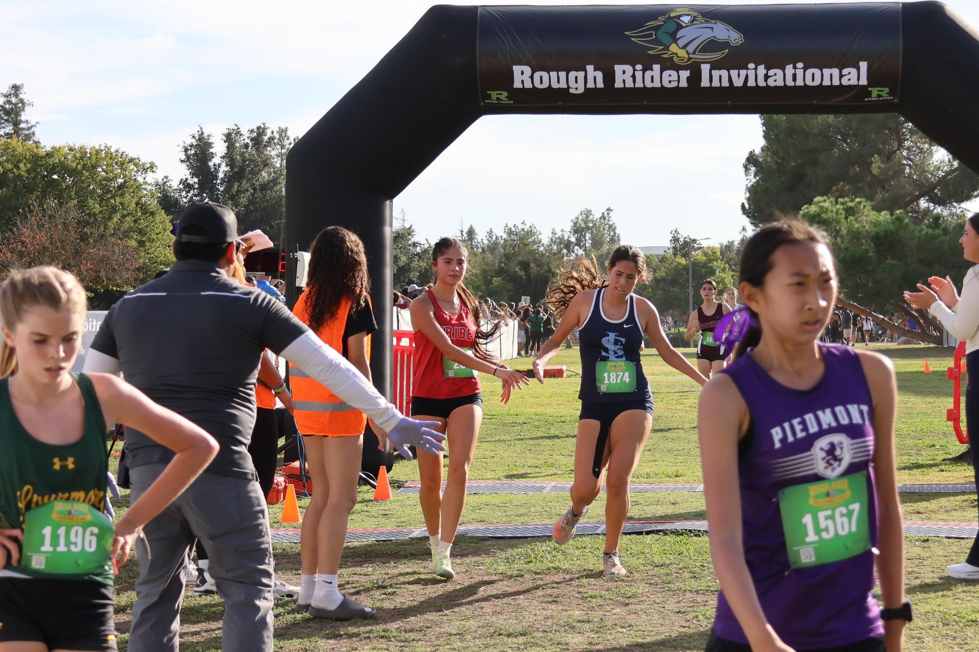 cross country runners in action