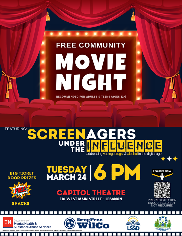 Free Movie with BIG Door Prizes! Screenagers on March 24th at 6pm at The Capitol Theatre