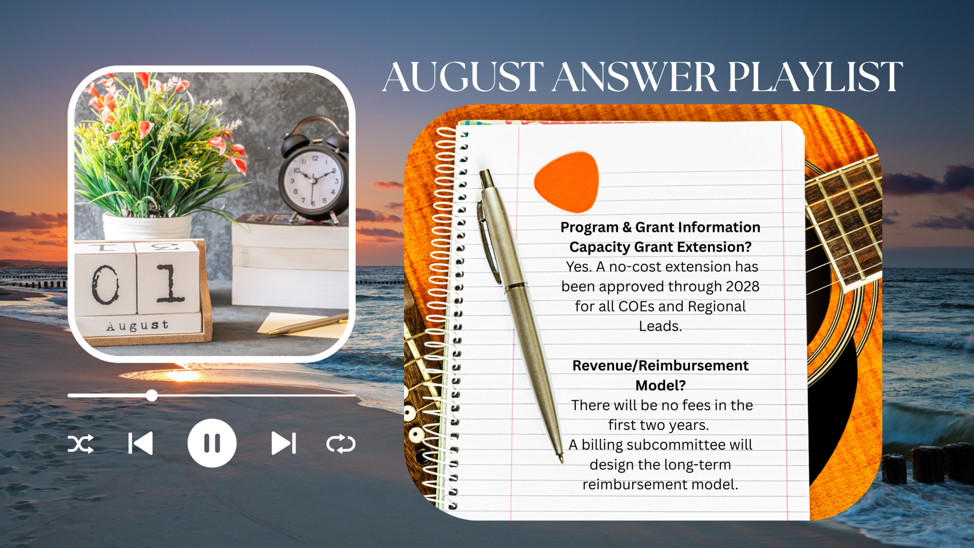 August Answer Playlist