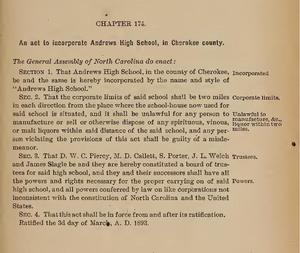 AHS Incorporated 1893