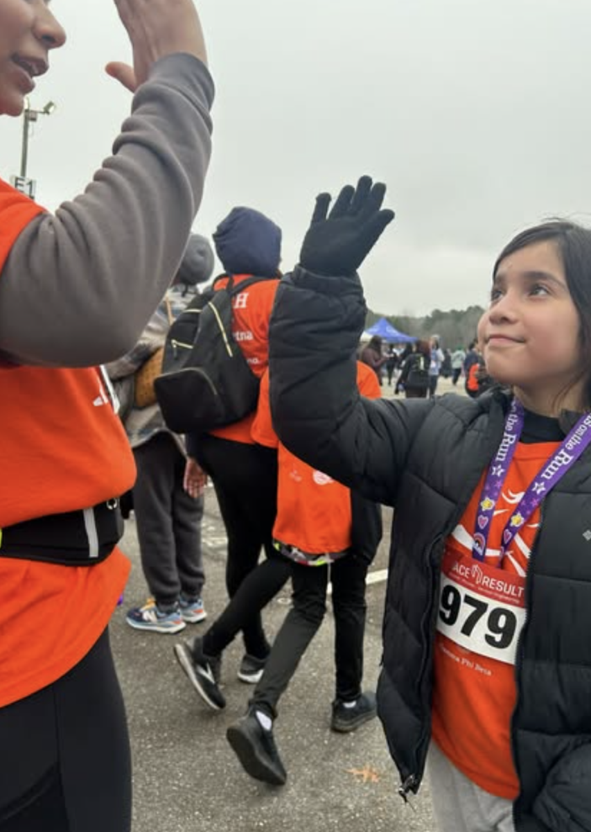 scholar at 5k race