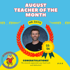 Coach Davis Teacher of the month