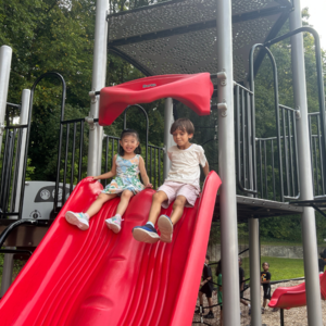 Kids playing at PTA event