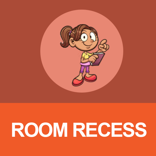 Room Recess character with book