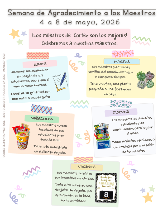 Teacher Week - Spanish