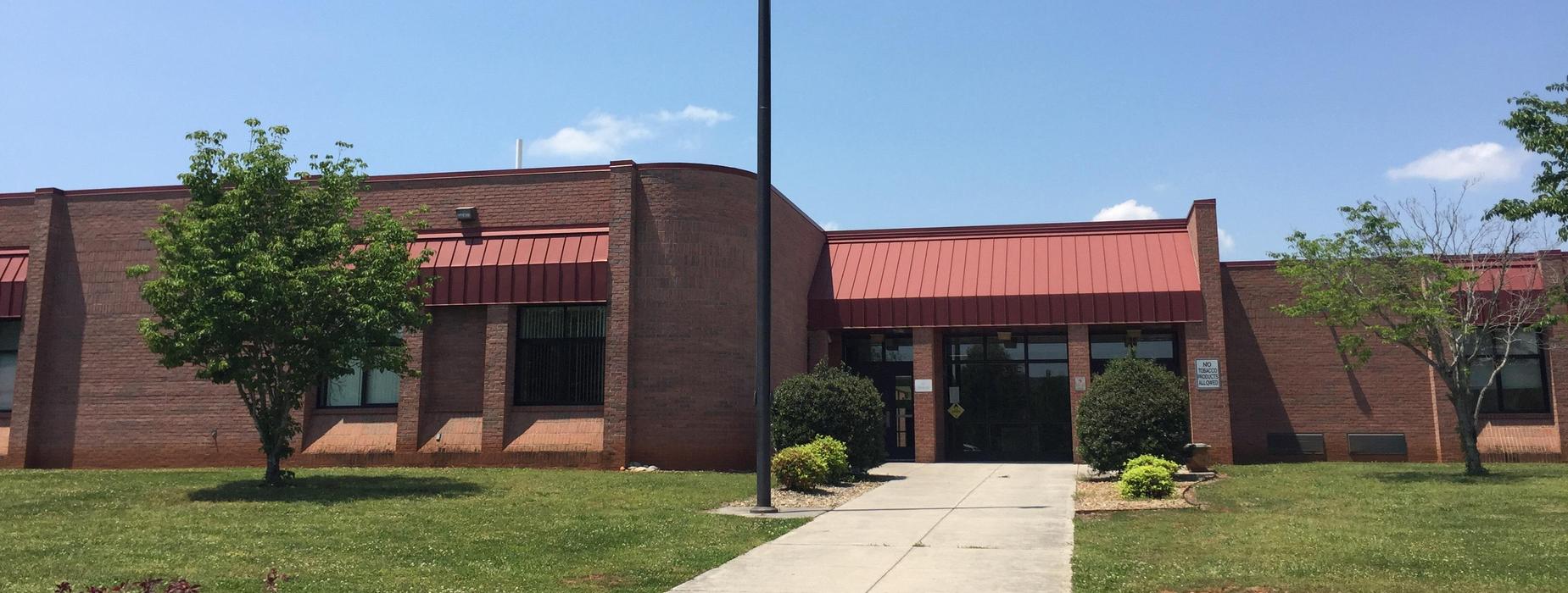 Front of school.