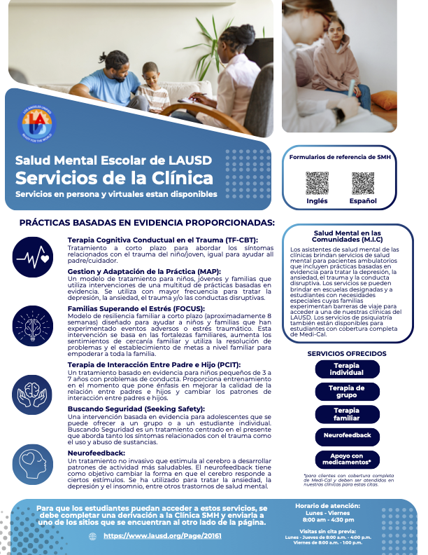 SMH Servicios de la Clínica (Spanish)