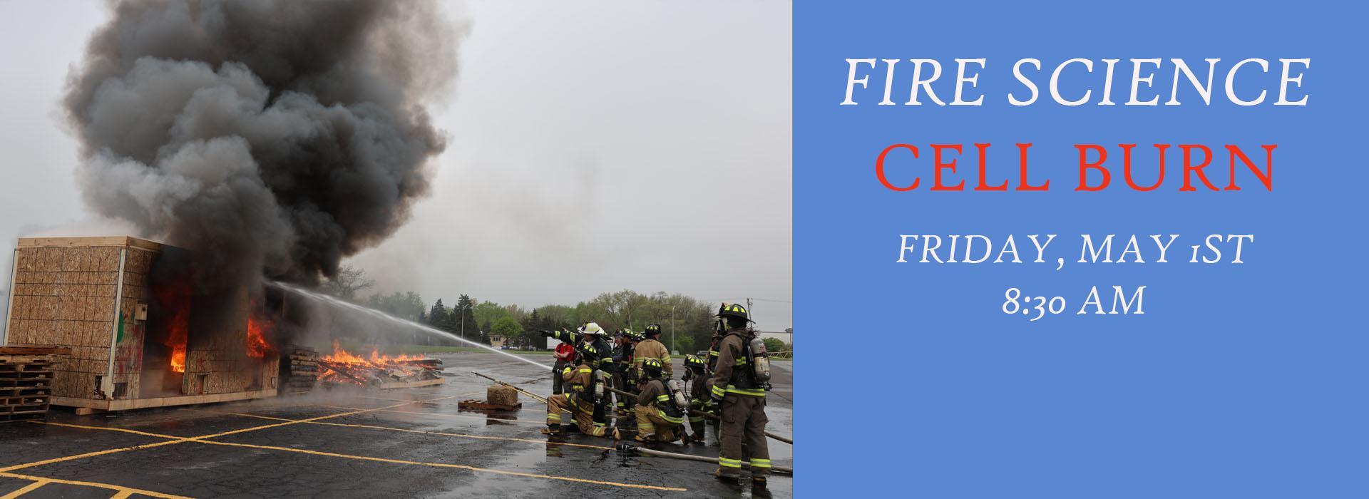 Students fighting a fire