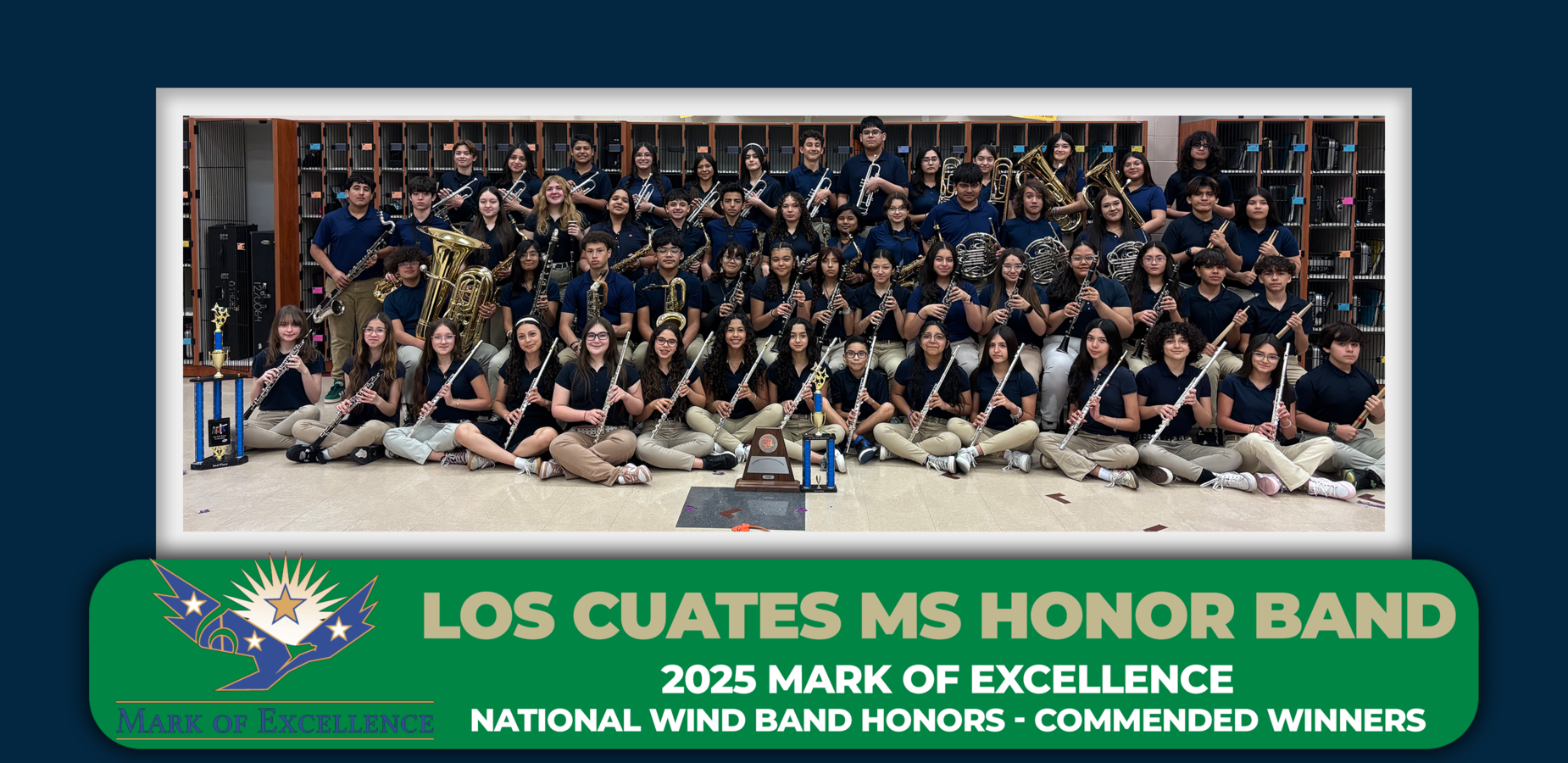 LCMS Honor Band - 2025 Mark of Excellence - National Wind Band Honors - Commended Winners