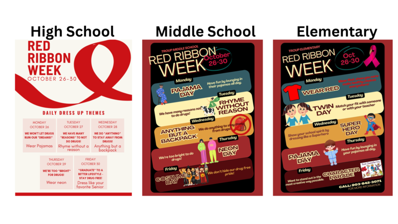 red ribbon week dress up days