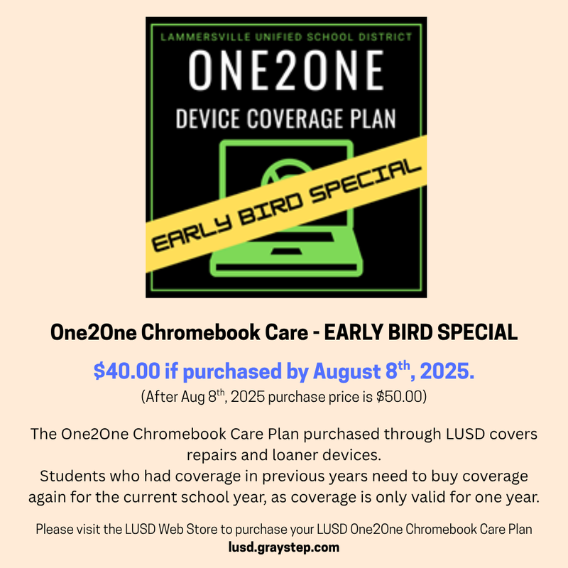 LUSD ONE2ONE device coverag plan Featured Photo