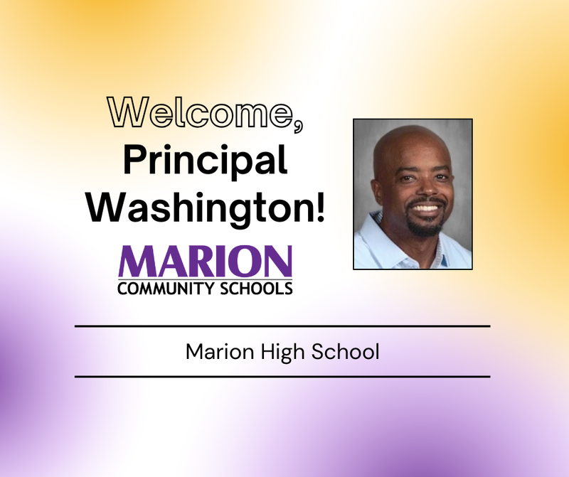 promo graphic - MHS Principal Washington