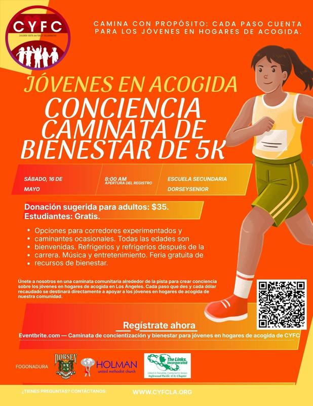 CYFC Awareness Walk Flyer spanish