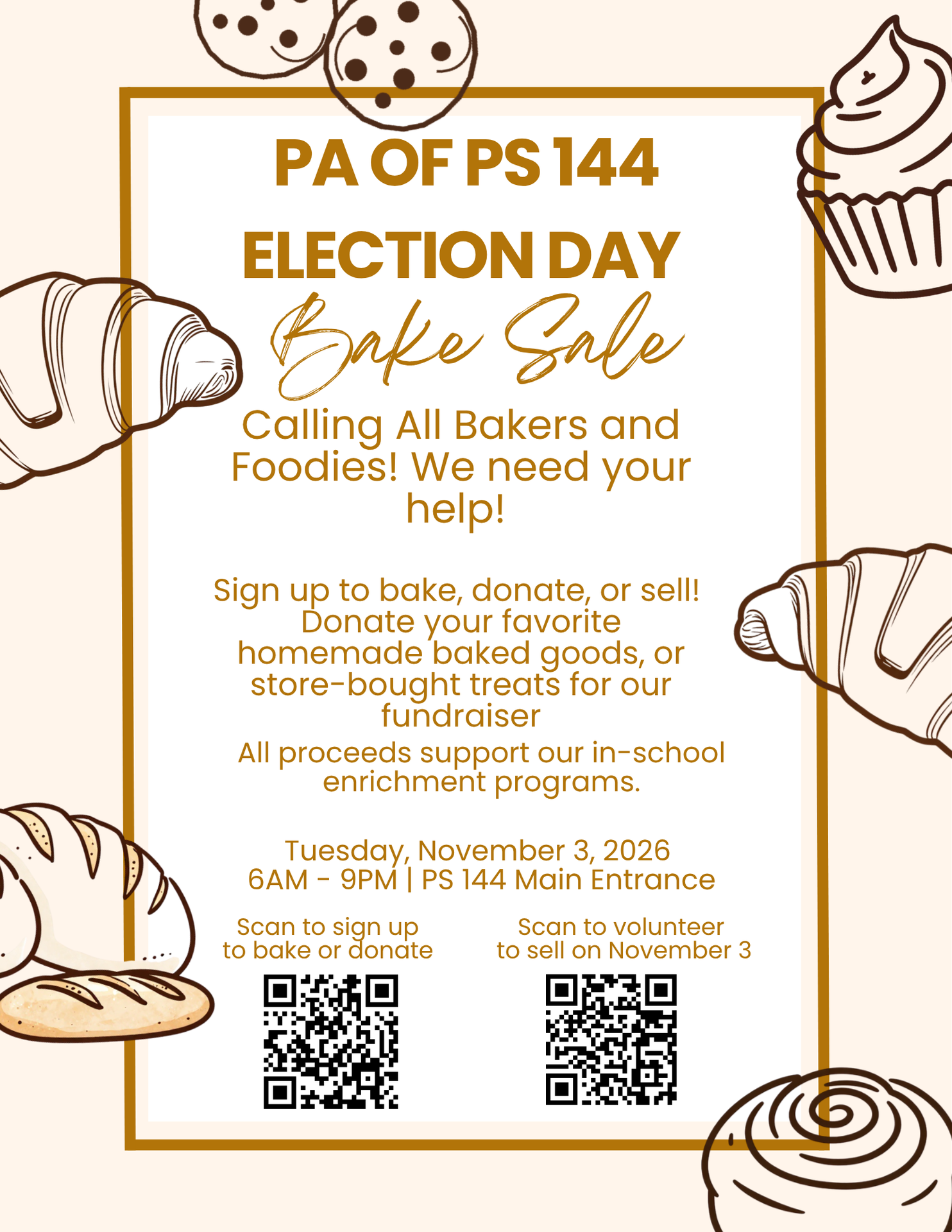 Bake Sale Flyer