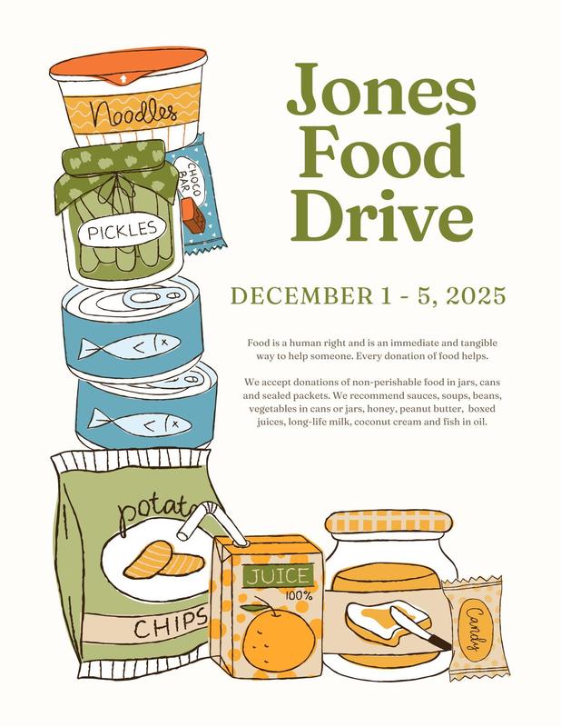 Jones Food Drive, Canned goods and pantry items