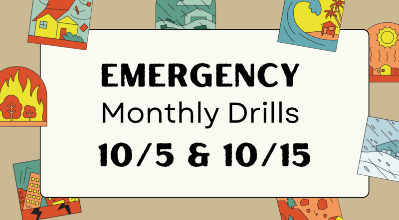 monthly emergency drills