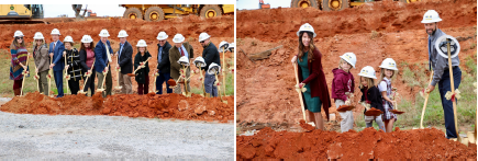 New building ground breaking ceremony
