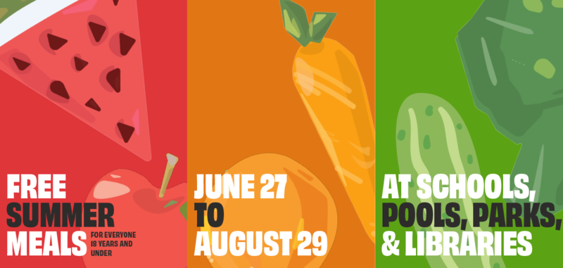 watermelon, carrots, and cucumbers