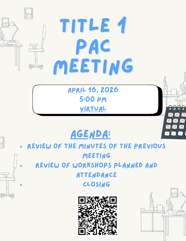 Title 1 PAC English Flyer