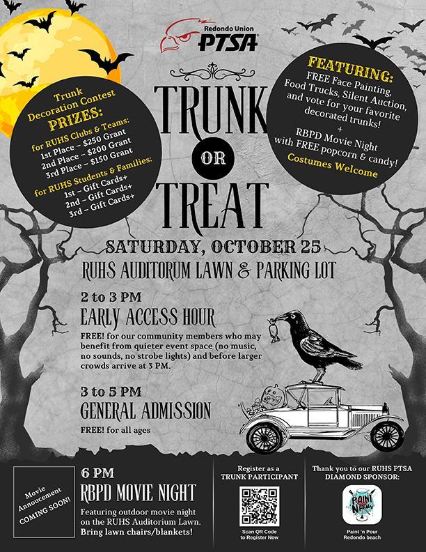 RUHS PTSA Trunk or Treat